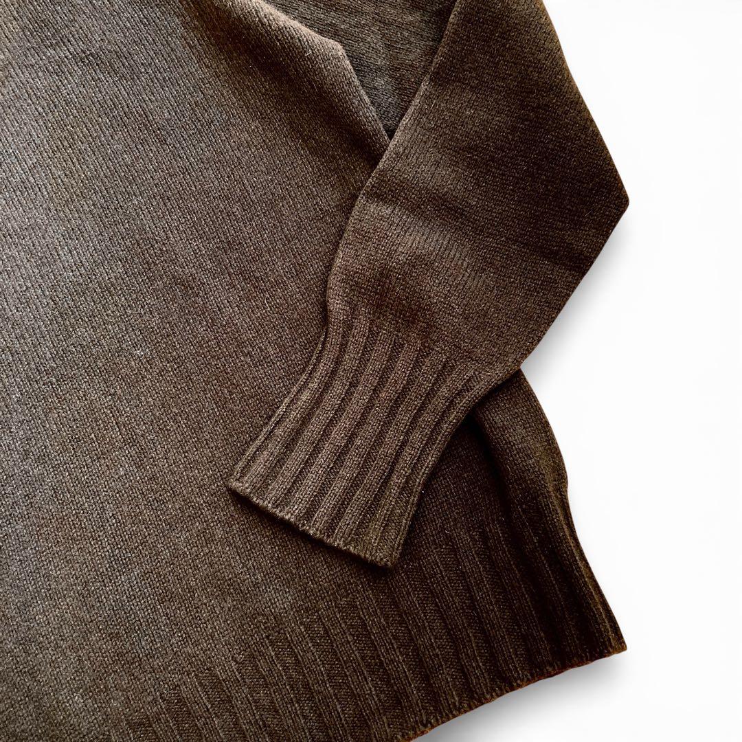 MARGARET HOWELL カシミヤ100% タートルニット ブラウン