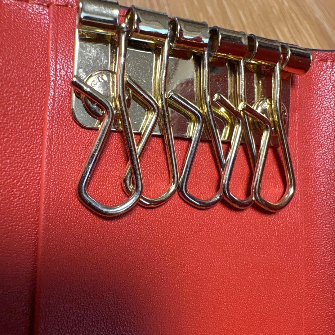 新品未使用　コーチ5連キーケース スヌーピー柄ブラウン