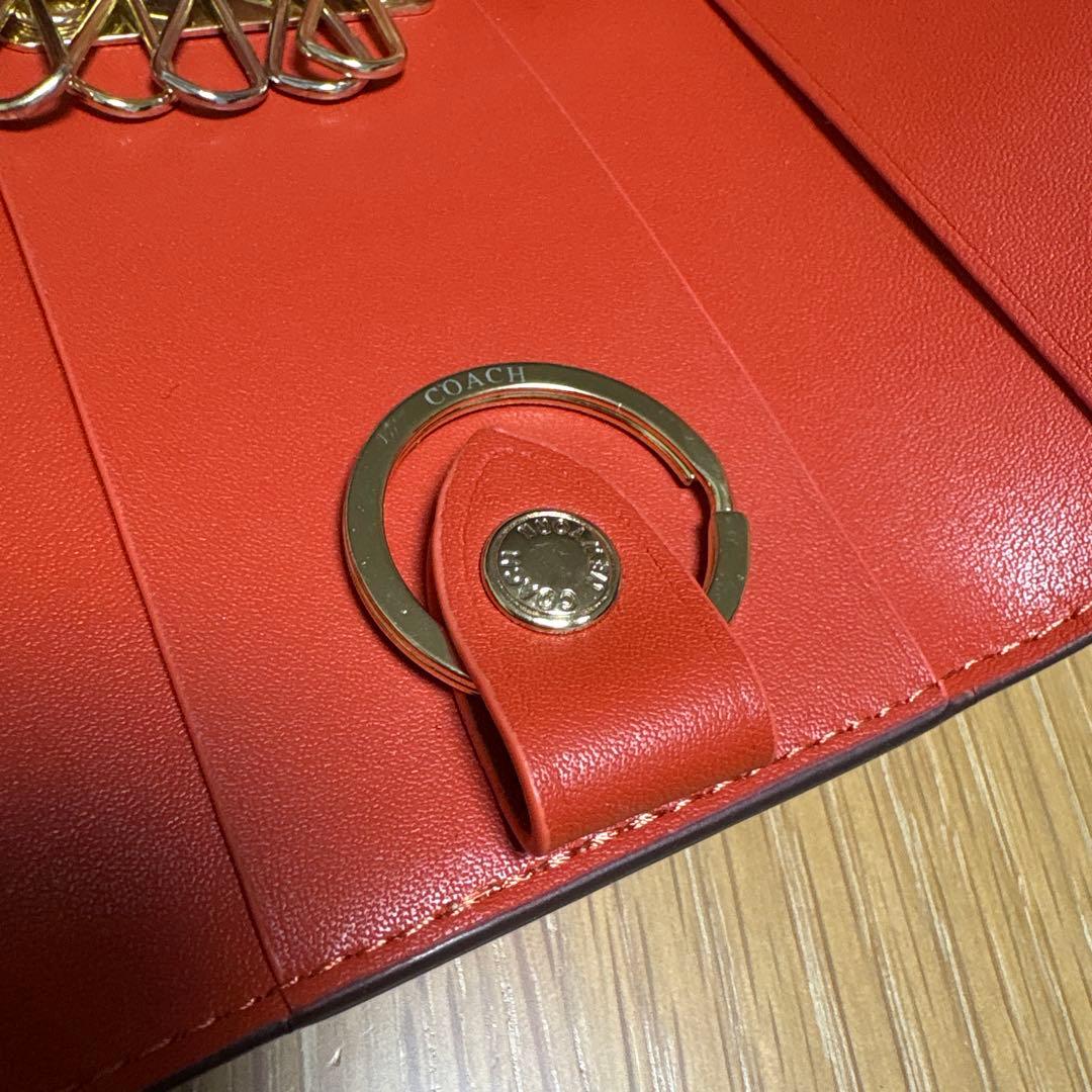 新品未使用　コーチ5連キーケース スヌーピー柄ブラウン