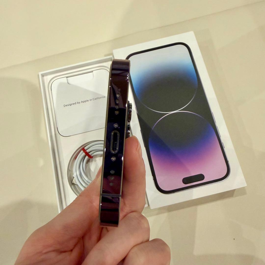 iPhone14Pro 256GB ディープパープルSIMフリー 美品