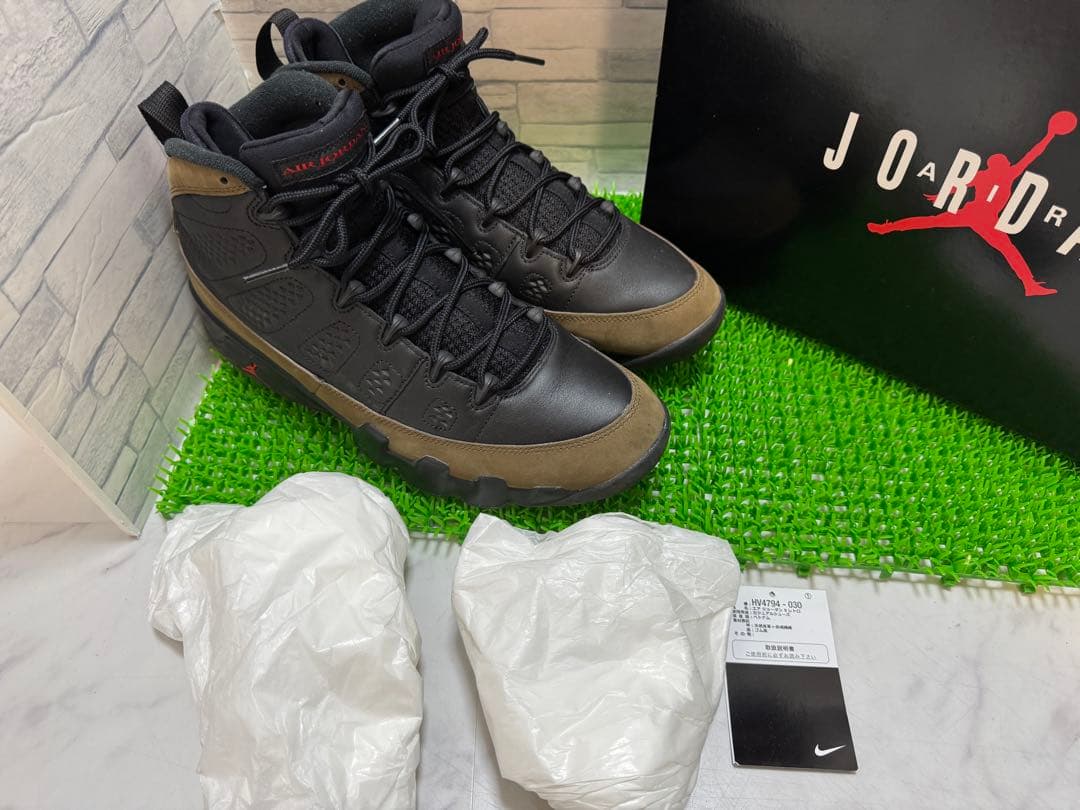 JORDAN9 ジョーダン9 オリーブ ブラウン　28.5㎝