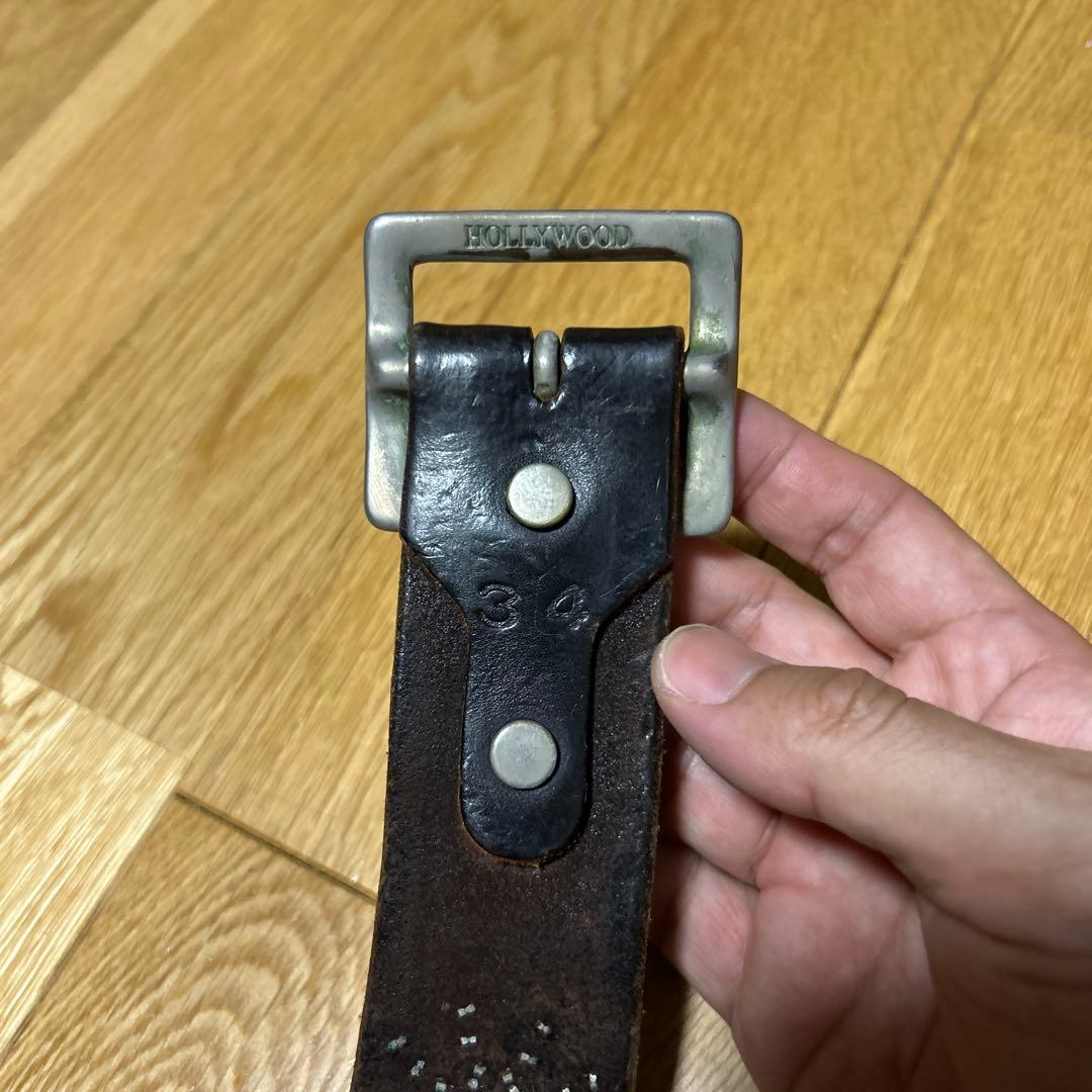 HTC スタッズ付きベルト 34 最終値下げ