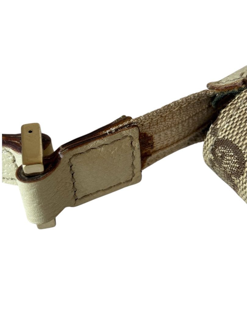 GUCCI ベージュ GGキャンバス ハンドバッグ ビンテージ　145750