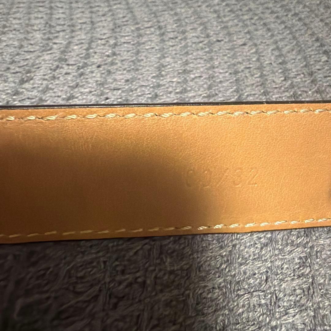 【訳あり】Berluti ダークブラウン レザーベルト