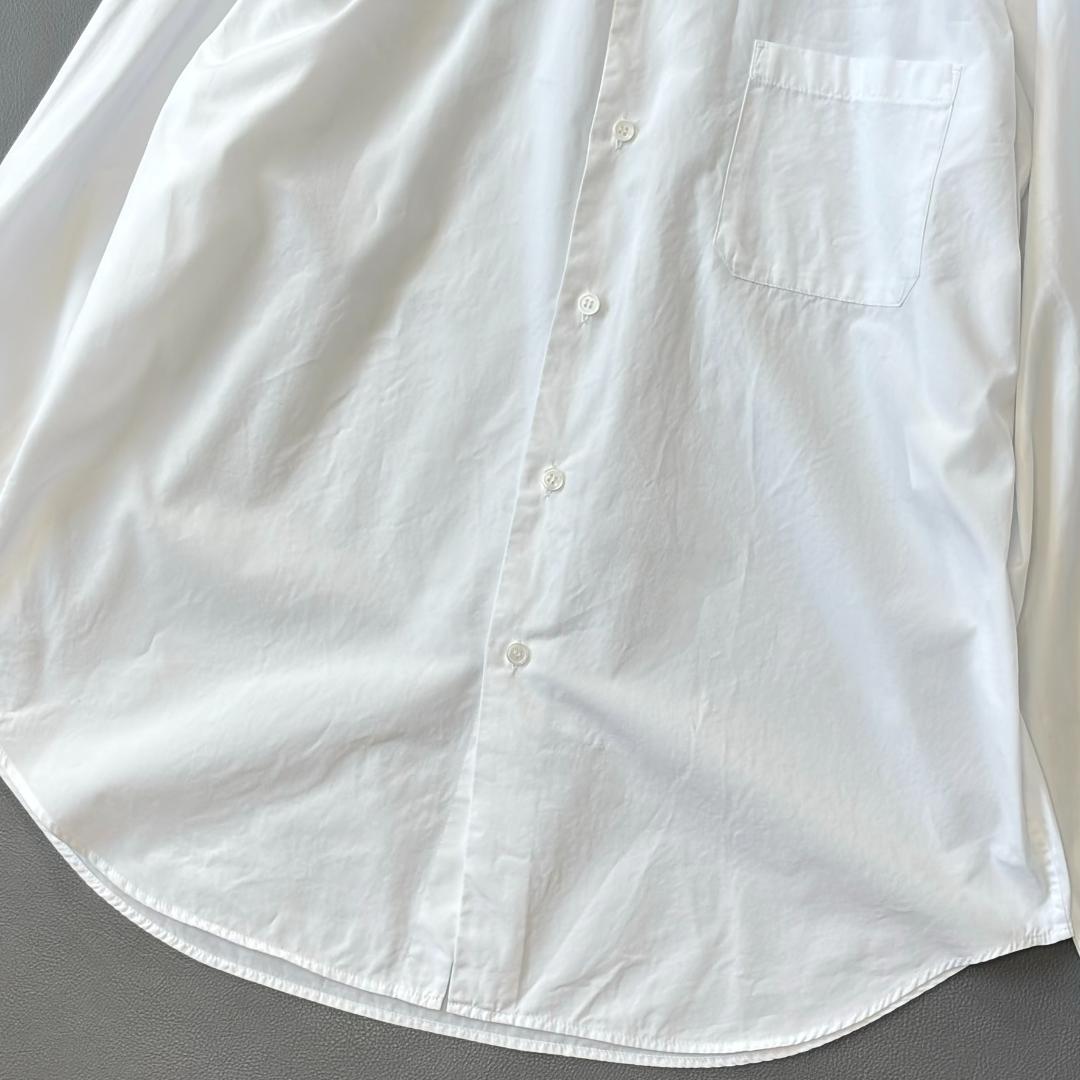 ヨウジヤマモトコスチュームドオム 長袖シャツ 台衿シャツ 白 サイズ3 tu8