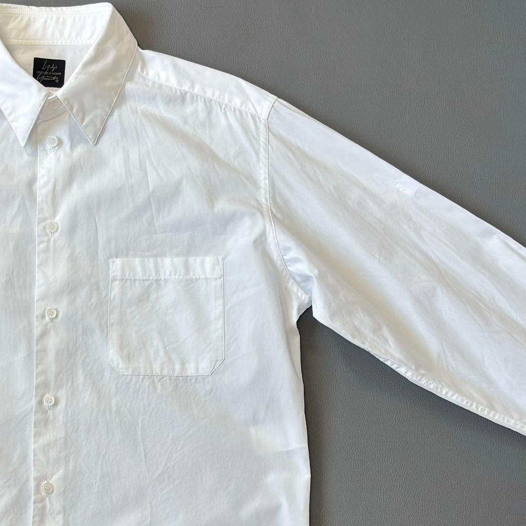 ヨウジヤマモトコスチュームドオム 長袖シャツ 台衿シャツ 白 サイズ3 tu8