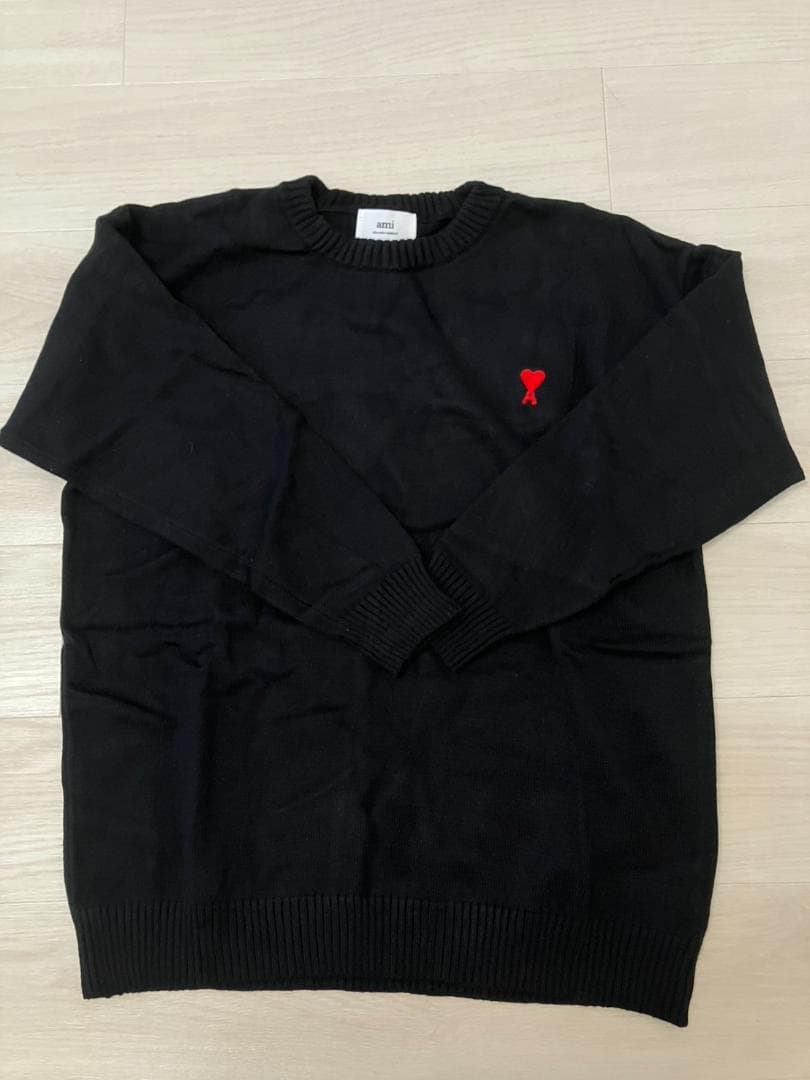 新品アミパリス(AmiParis)　クルーネックセーター　Lサイズ　黒