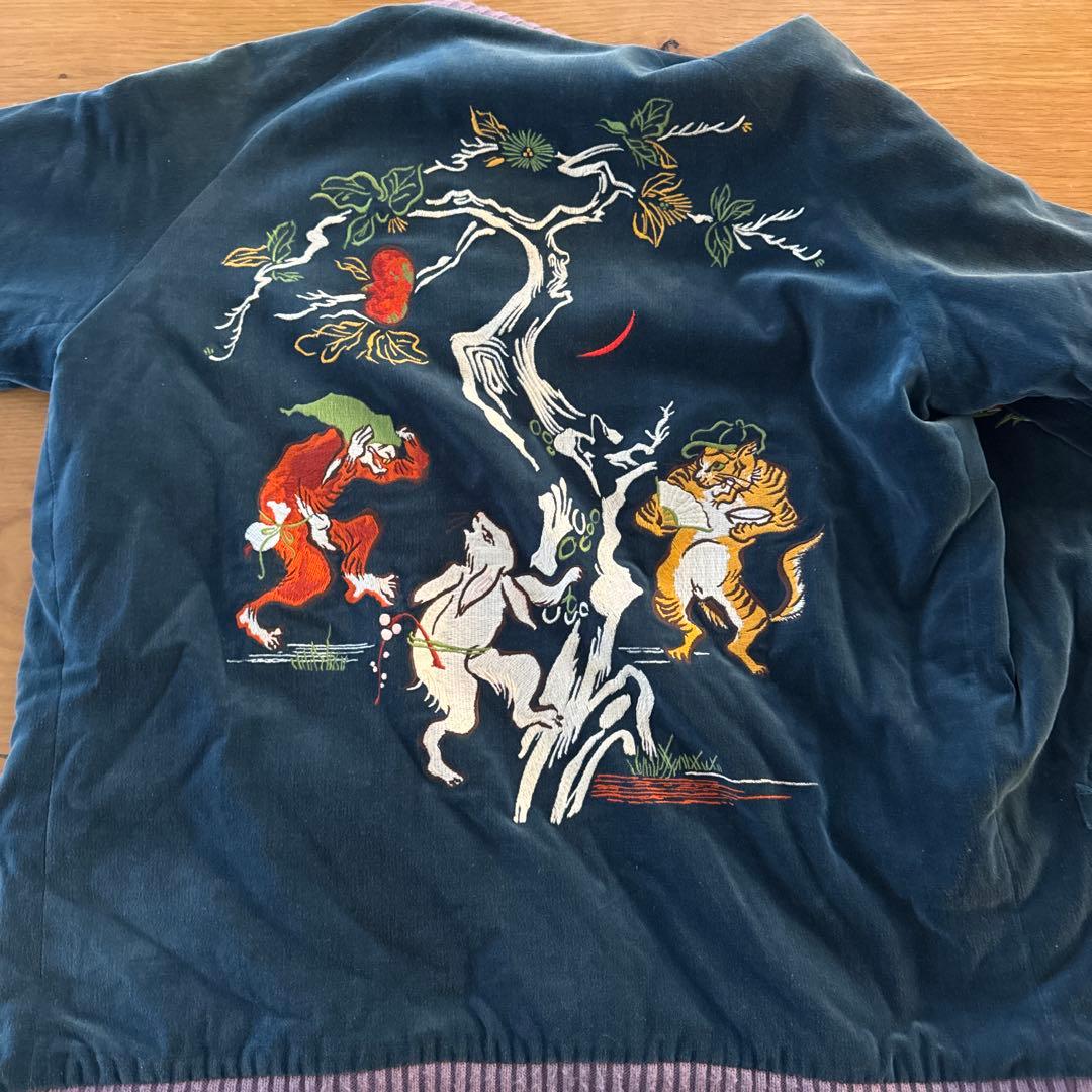 s*i様 日本製 ROTAR ローター スカジャン Lサイズ 初期 鳥獣戯画 別