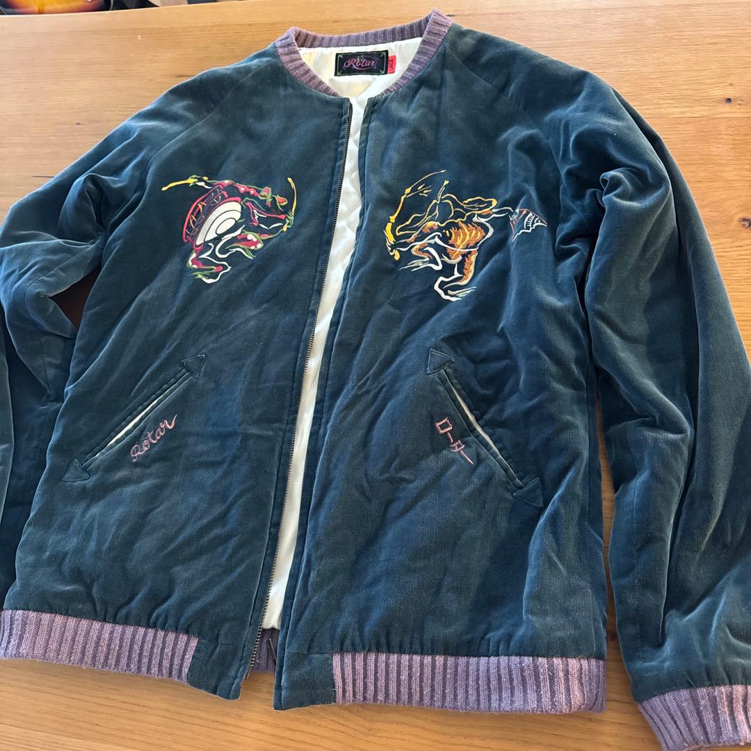 s*i様 日本製 ROTAR ローター スカジャン Lサイズ 初期 鳥獣戯画 別