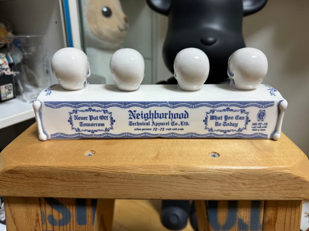 Neighborhood インセンスチャンバー　スカル4連　お香立て