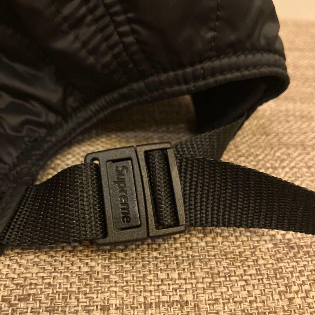 Supreme ブラックナイロン　キャップ黒
