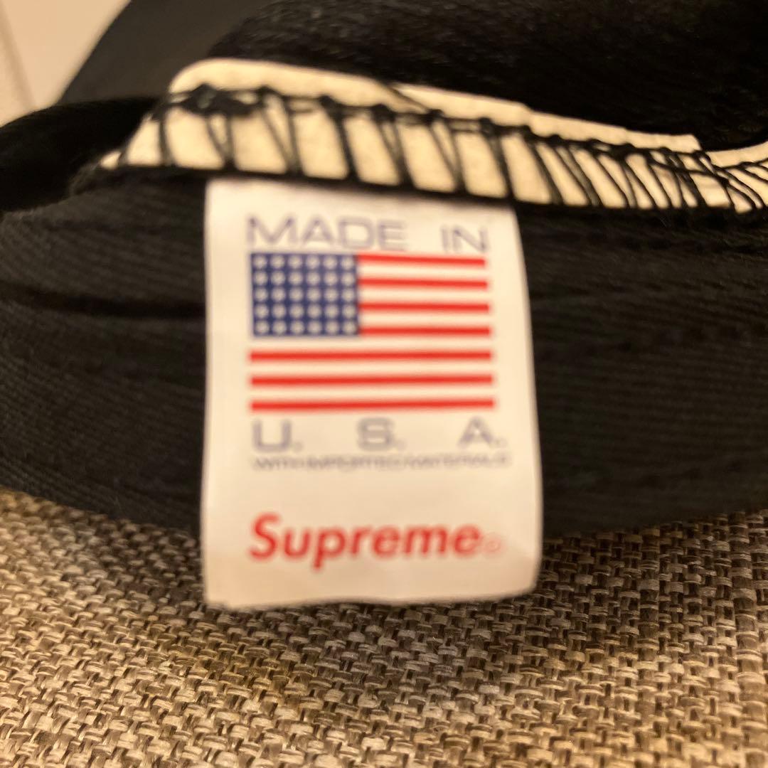 Supreme ブラックナイロン　キャップ黒