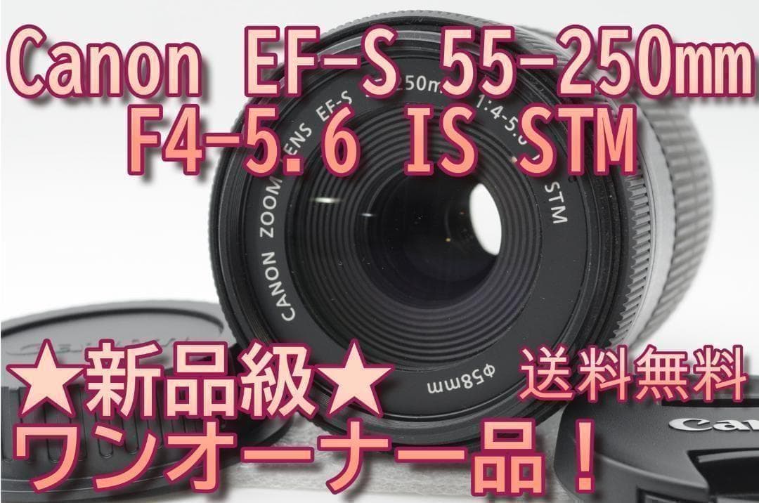 ■新品級⑥■ Canon EF-S 55-250mm f4-5.6 IS STM