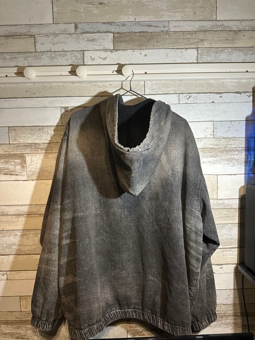 新品未使用 DIESEL ディーゼル デニム調　ジップアップ パーカー