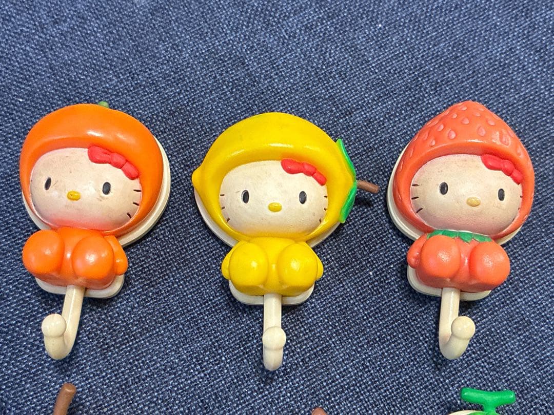 ハローキティ フルーツマグネットフック 6個セット なっちゃん平成レトロサンリオ