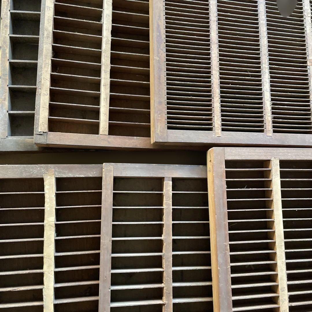 【倉庫整理セール】m 38-6/プリンタートレイ 【活版印刷】【古道具】