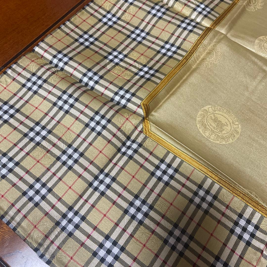H*a様 Burberrys シルク&コットン チェック柄ハンカチーフ4枚セット