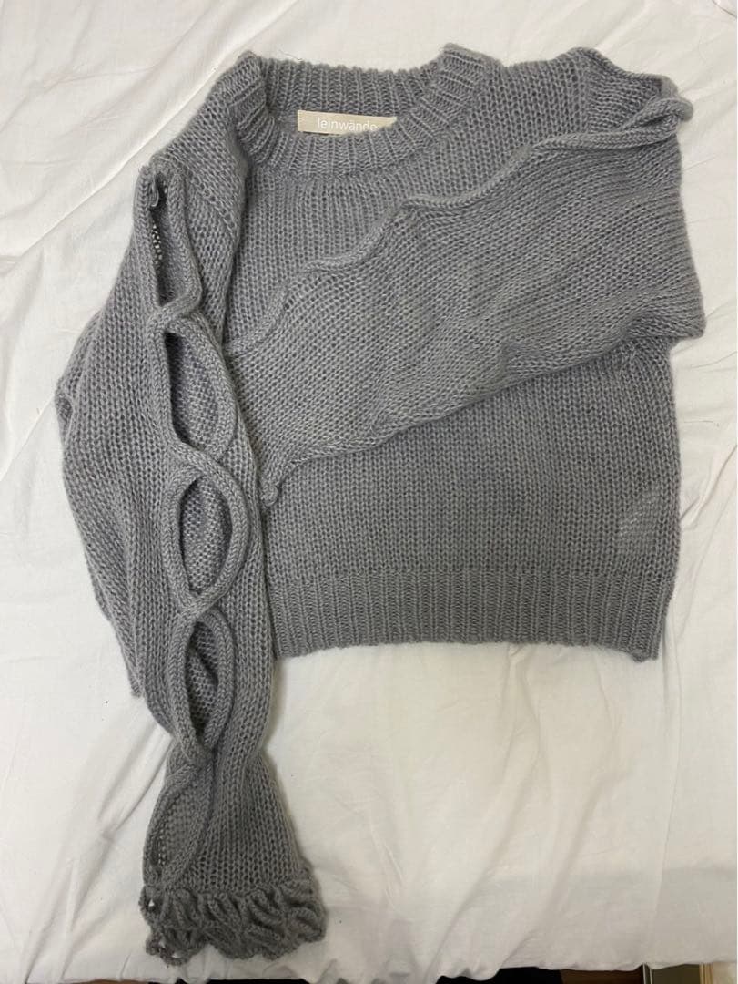 Leinwande ニットセーター グレー 長袖