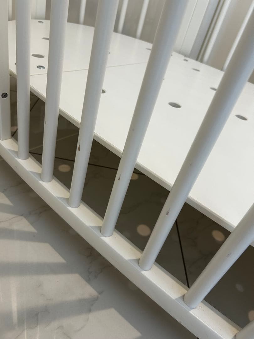 STOKKE ベビーベッド マットレス　シーツ　メッシュライナー付き