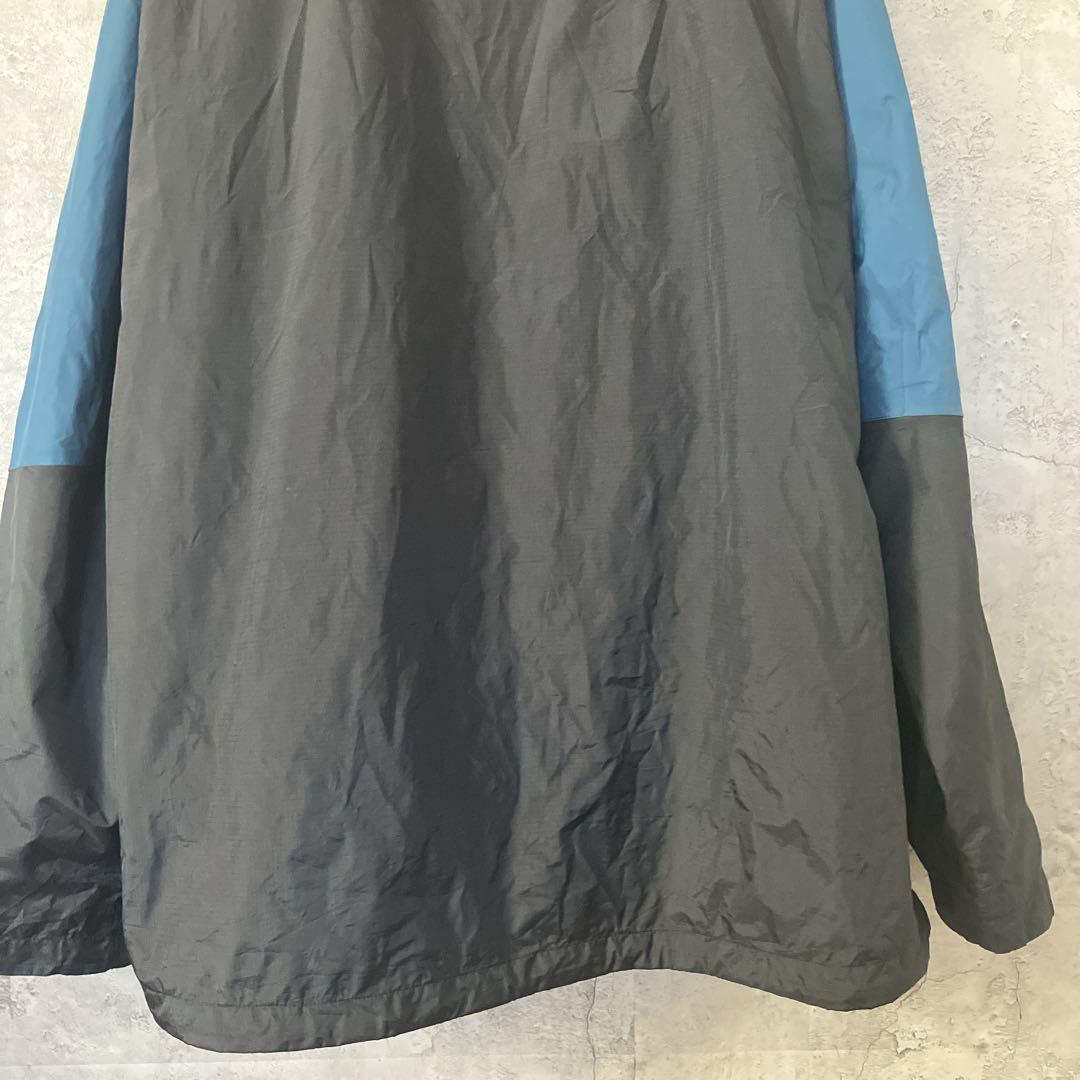 ザノースフェイス　ハイベント　マウンテンパーカー　ナイロン　黒×青　メンズXXL