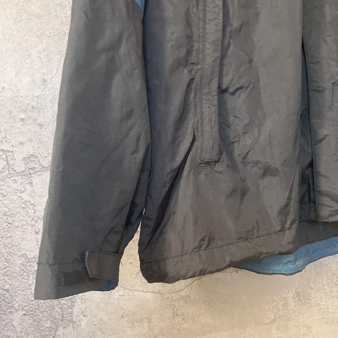 ザノースフェイス　ハイベント　マウンテンパーカー　ナイロン　黒×青　メンズXXL