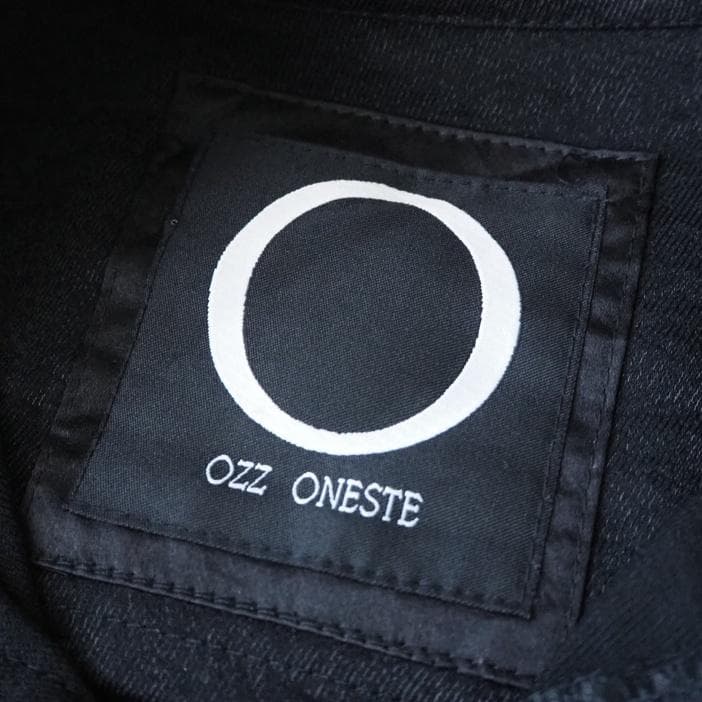 Ozz oneste オッズオン フリル シャツジャケット 黒