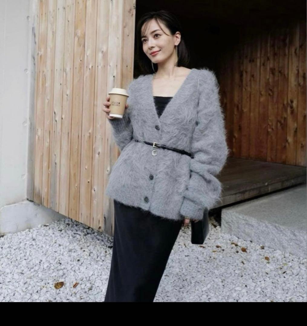 アニュアンス■anuans■スーリーアルパカニットカーディガン