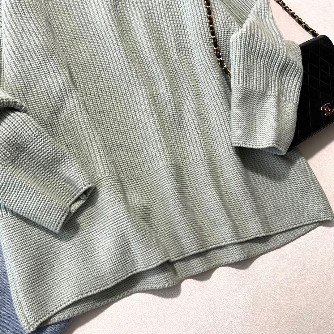 b1735 新品 アンタイトル 大きいサイズ44 Vネック ニットプルオーバー