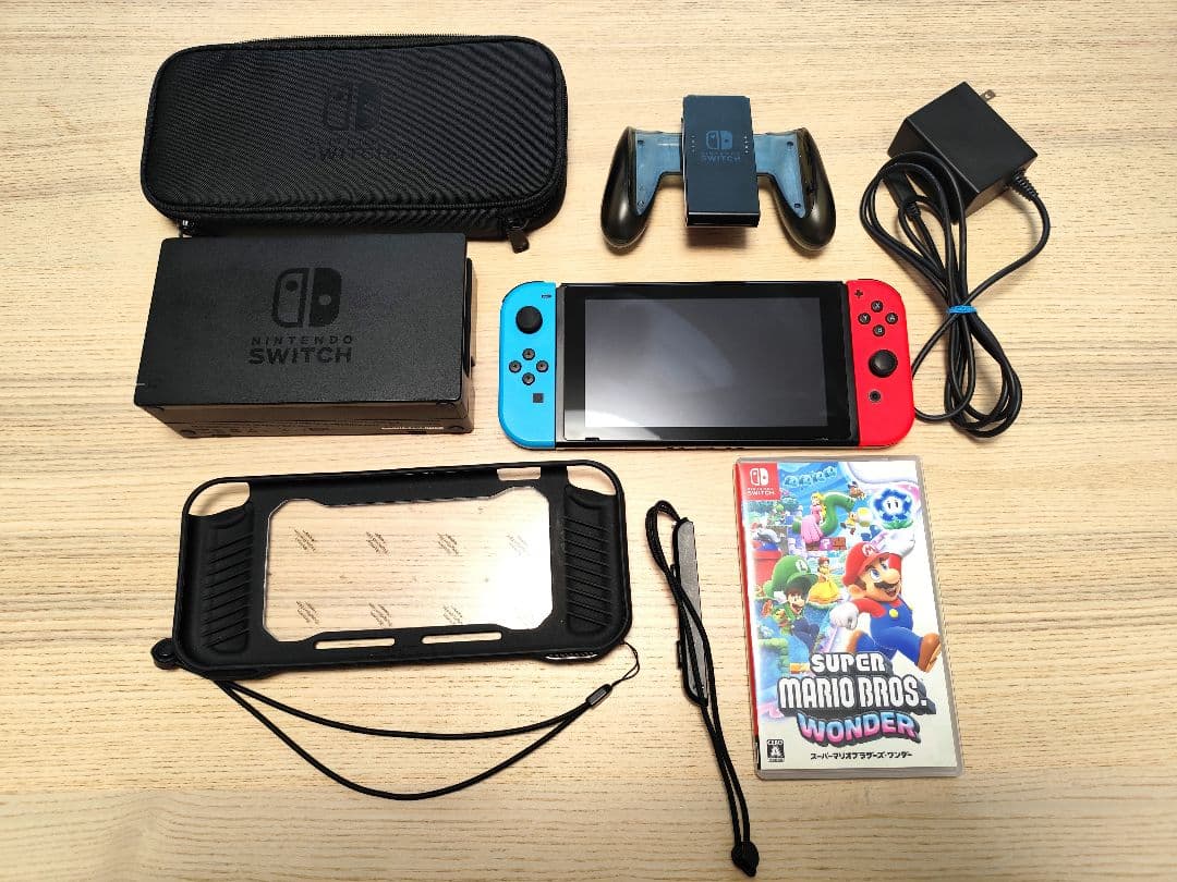 Nintendo Switch 本体 ネオンブルー・レッド　マリオワンダー