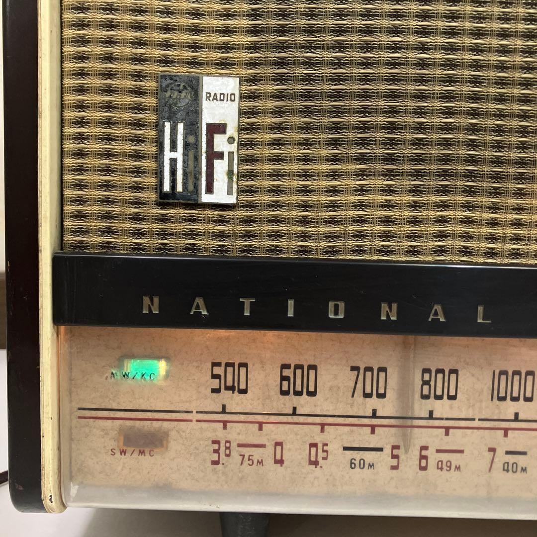 1957年　ナショナル5球スーパーラジオ　真空管ラジオ　Hi-Fi EA-700