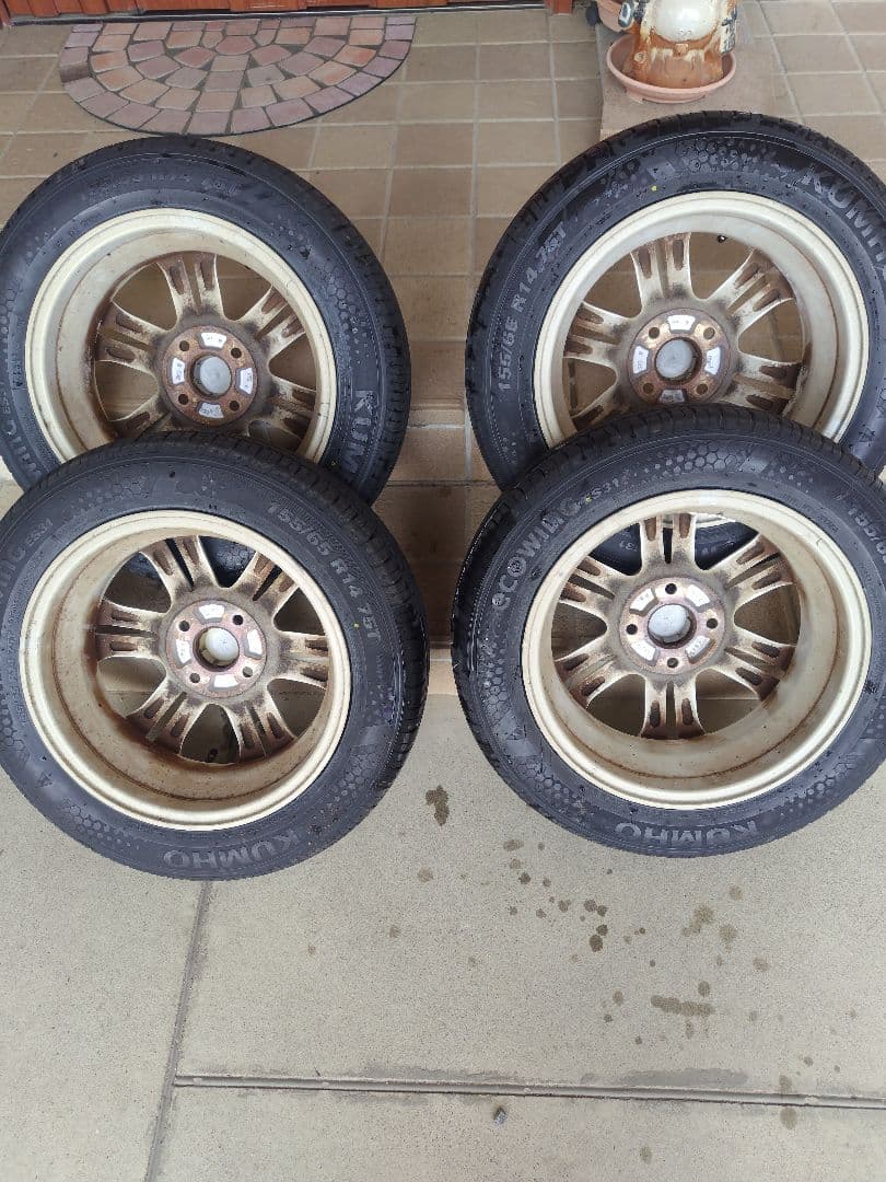 N-BOX+ JF1 純正 14インチ アルミホイール 新品タイヤ 岐阜 手渡し