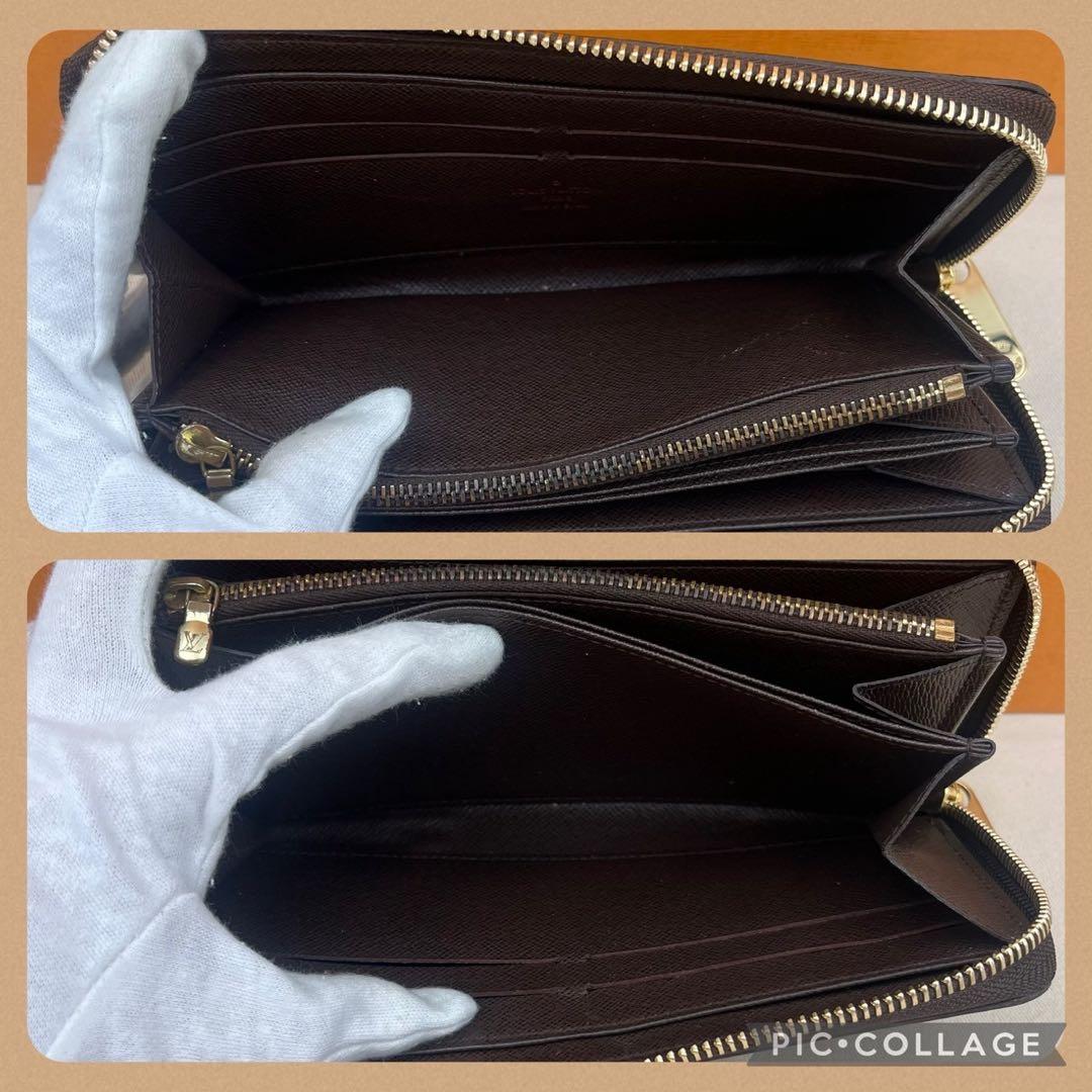 【美品】ルイヴィトン ダミエ エベヌ ジッピーウォレット 長財布 箱・保存袋付き