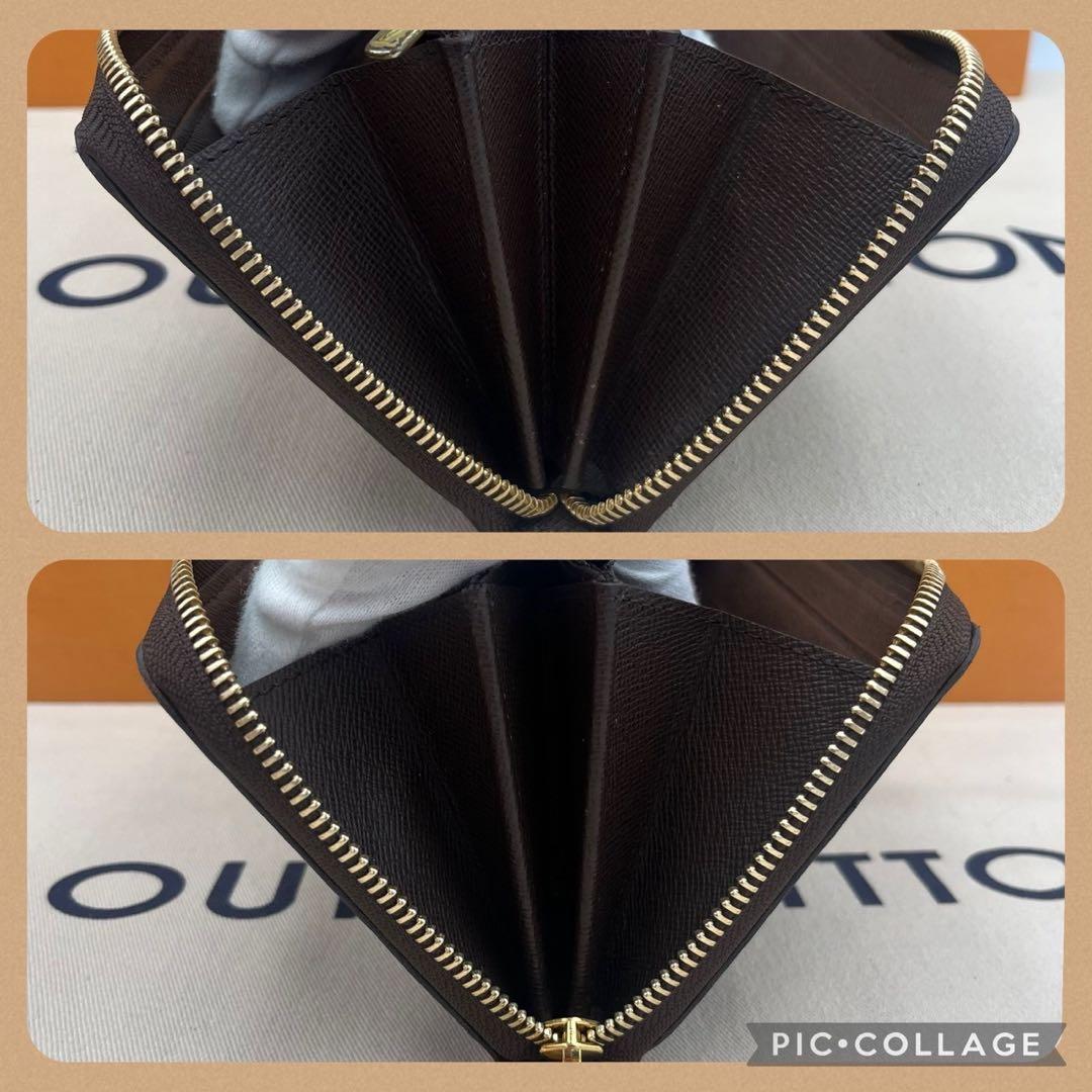 【美品】ルイヴィトン ダミエ エベヌ ジッピーウォレット 長財布 箱・保存袋付き