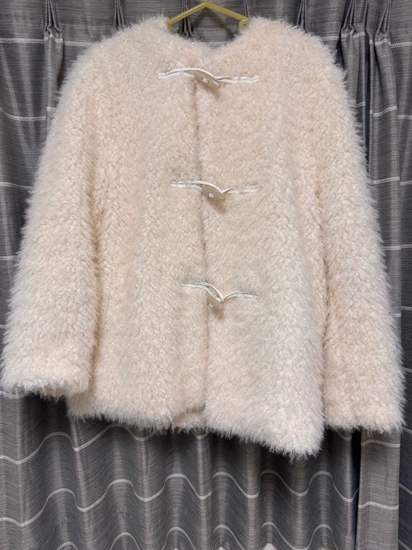ジャケット・アウター toggle button boa nocollar coat