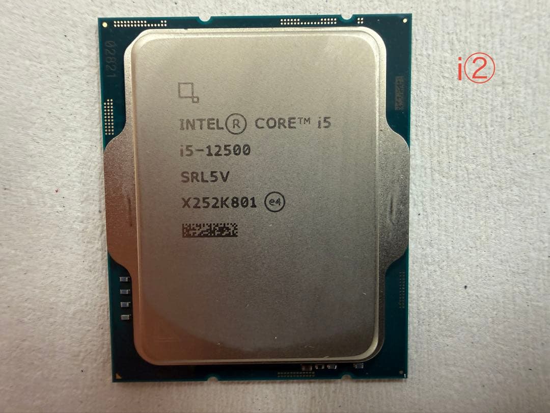 i② intel Core i5-12500 LGA 1700 CPUファン付き