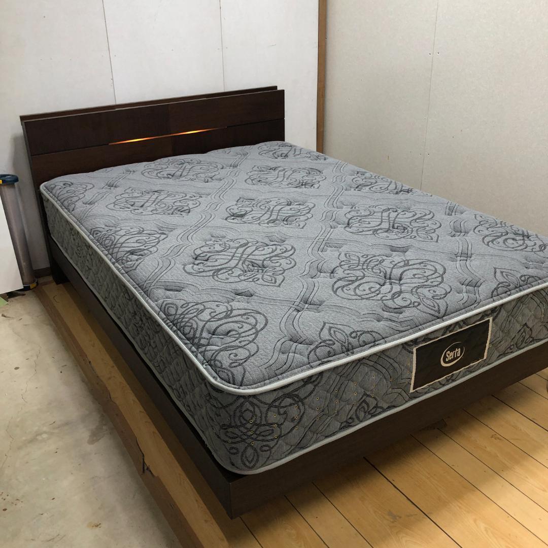 送料無料　超美品　サータ × ドリームベッド ダブル マットレス 88214-