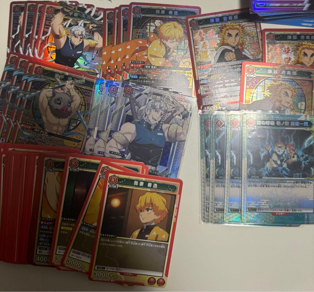 マ*リ様 ユニオンアリーナ 引退品 デッキ　まとめ売り　鬼滅の刃AP付き