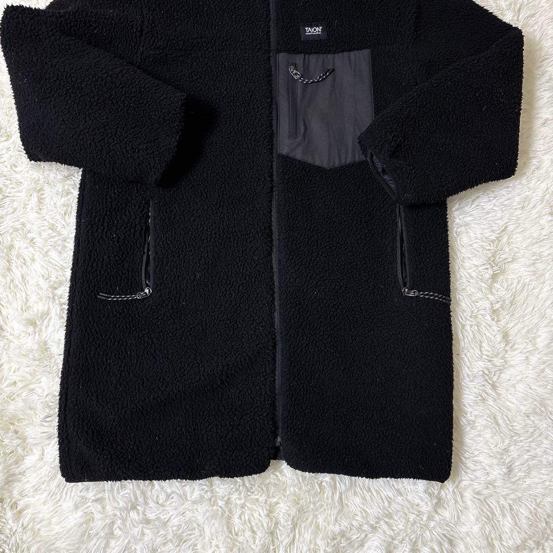 NOLLEY'S × TAION リバーシブル ダウンコート ボア M 黒