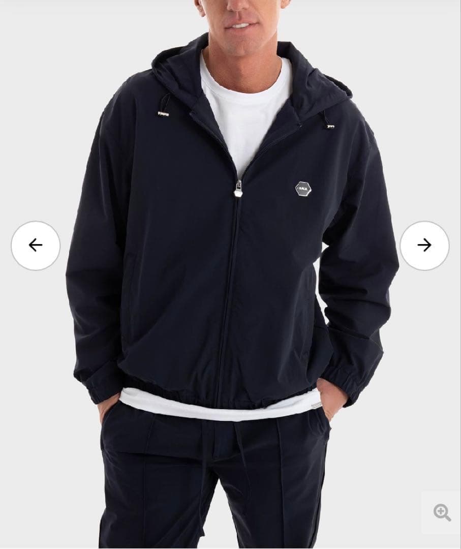 【BALR】ボーラー　トラックジャケット　パーカー　ネイビー　XL