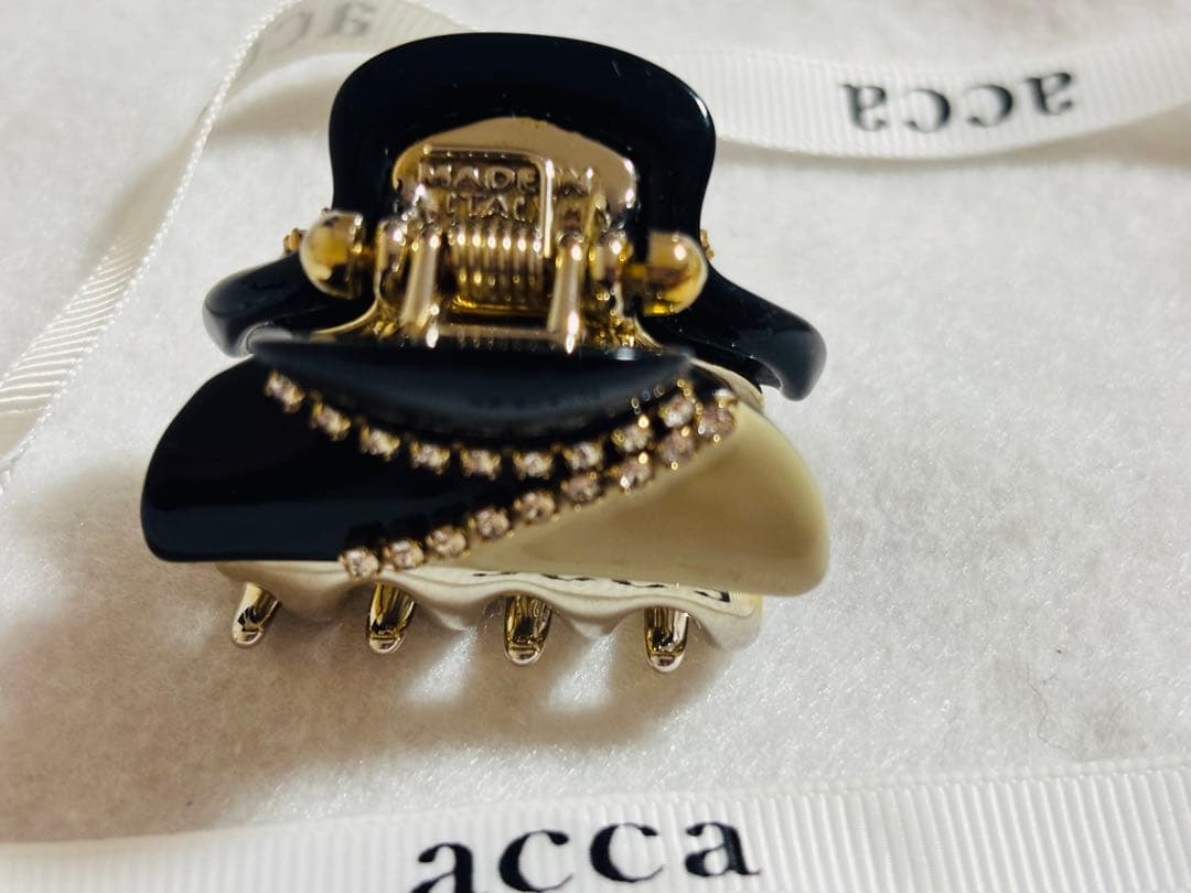 【極美品】アッカ acca クリップ　ヘアクリップ ツートン バイカラー