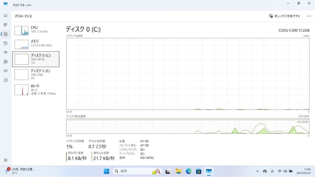 【期間限定】 Endeavor NA601E i7 SSD 500GB 16GB
