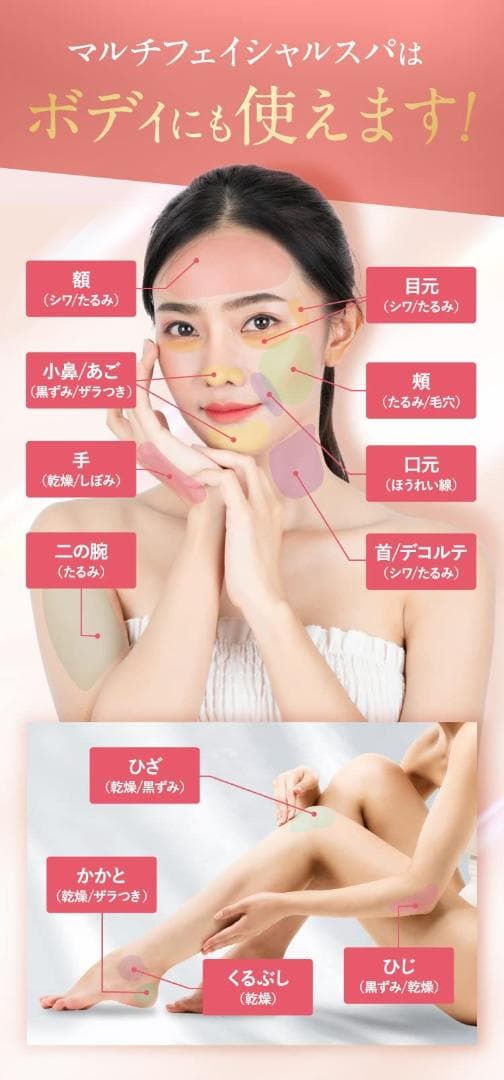 自宅で簡単 リフトアップ 美肌 美顔器 フェイシャルスパ