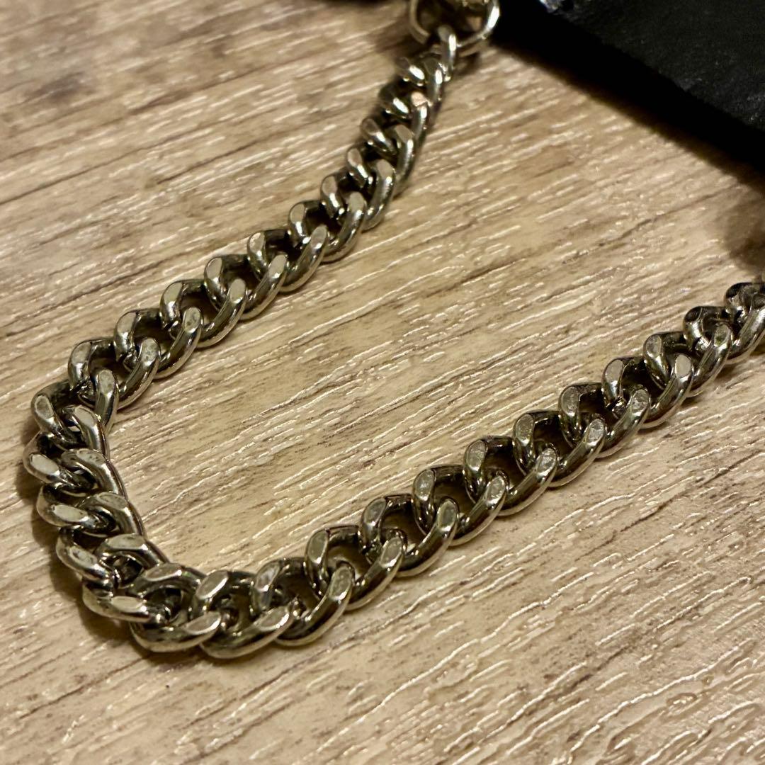 【美品】JieDa チェーンベルト ウエスタン 編みレザー 黒