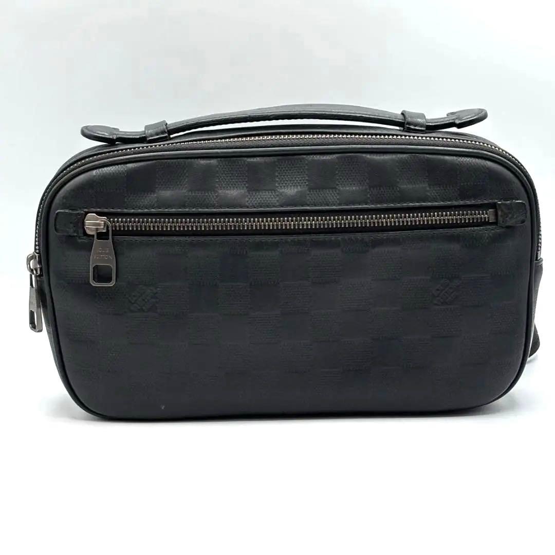 極美品 ルイヴィトン ダミエ アンフィニ アンブレール ボディバッグ 黒