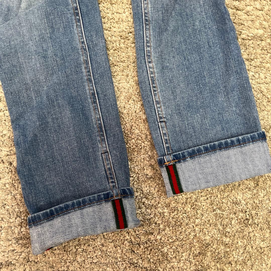 GUCCI シェリーラインデニム　チャーム　イタリア製　40kaorion