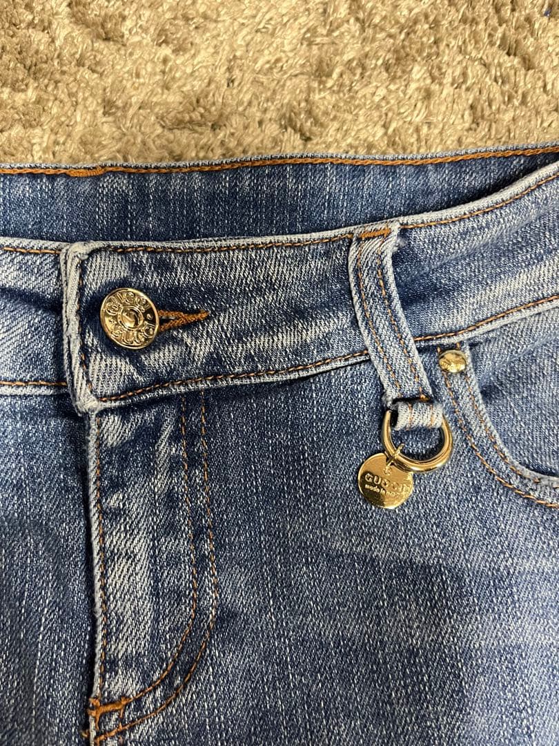 GUCCI シェリーラインデニム　チャーム　イタリア製　40kaorion