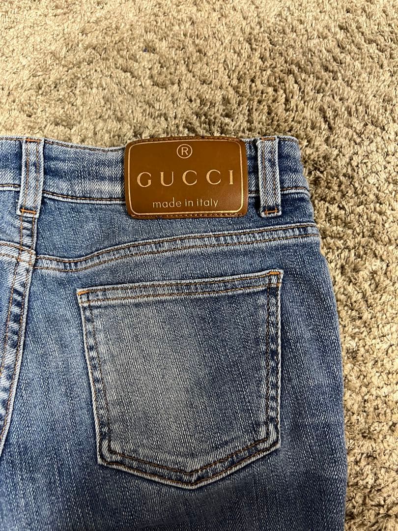 GUCCI シェリーラインデニム　チャーム　イタリア製　40kaorion