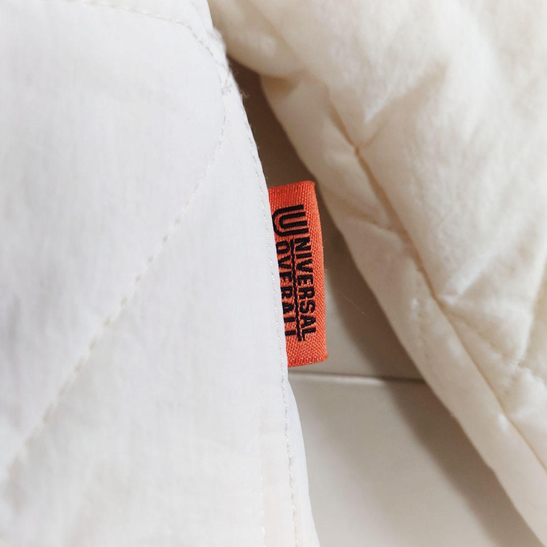 美品♪メゾンスペシャル×ユニバーサルオーバーオール フリーザーコート ホワイト系