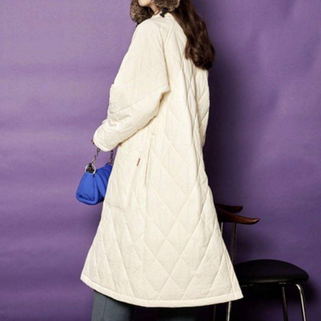 美品♪メゾンスペシャル×ユニバーサルオーバーオール フリーザーコート ホワイト系