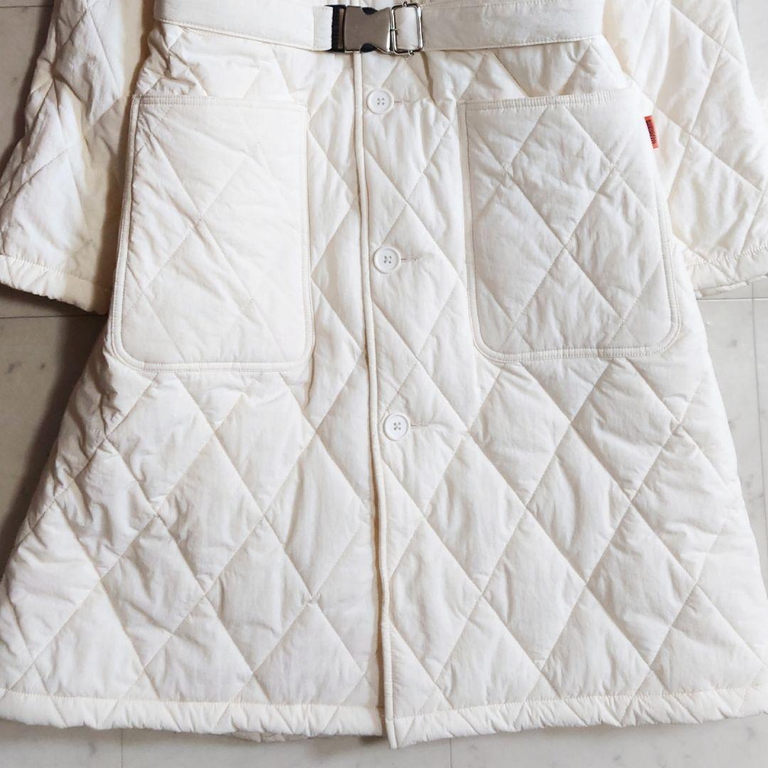 美品♪メゾンスペシャル×ユニバーサルオーバーオール フリーザーコート ホワイト系